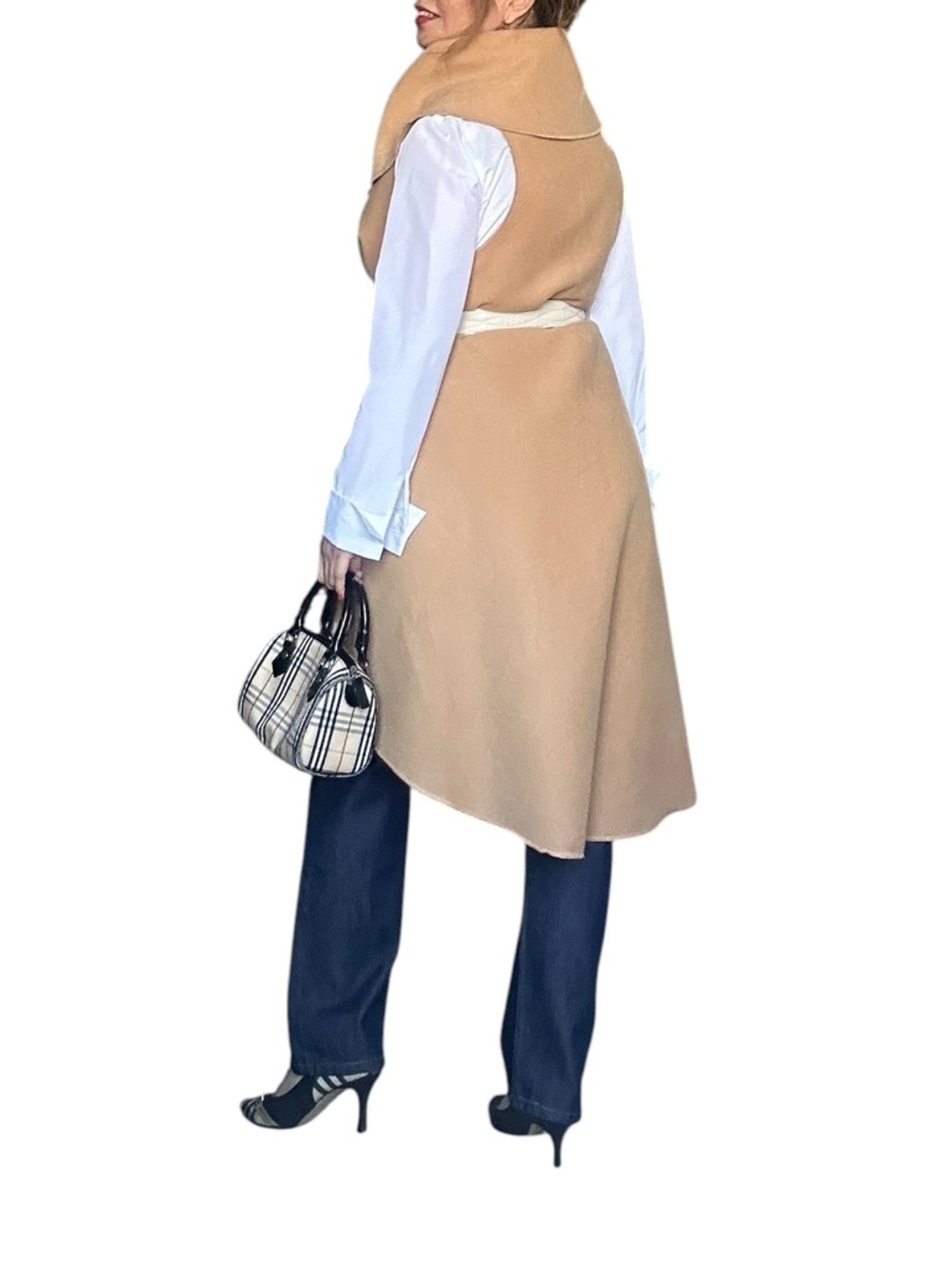 Camel Wrap Vest One Size Lightweight Draped